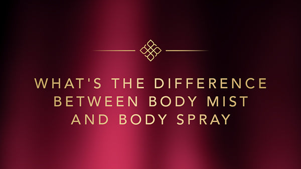 Difference between body mist and body spray
