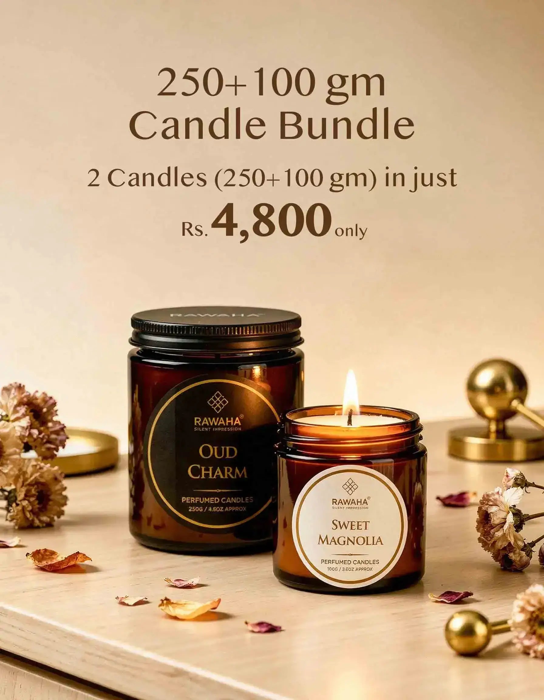250 + 100gm Candles Bundle