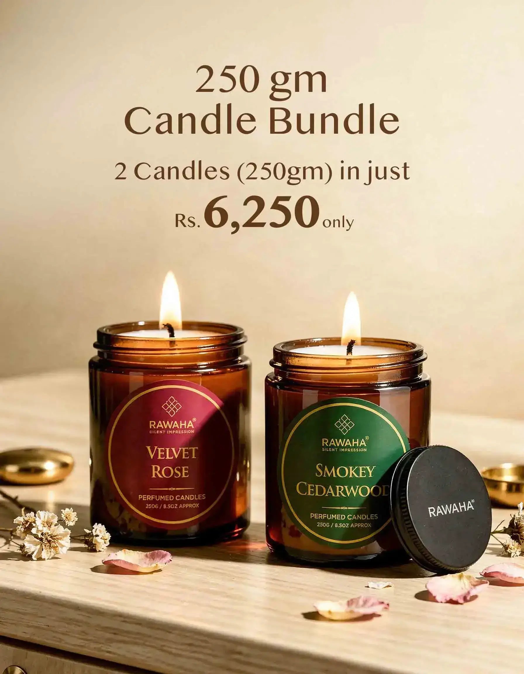 Two 250gm Candle Bundle