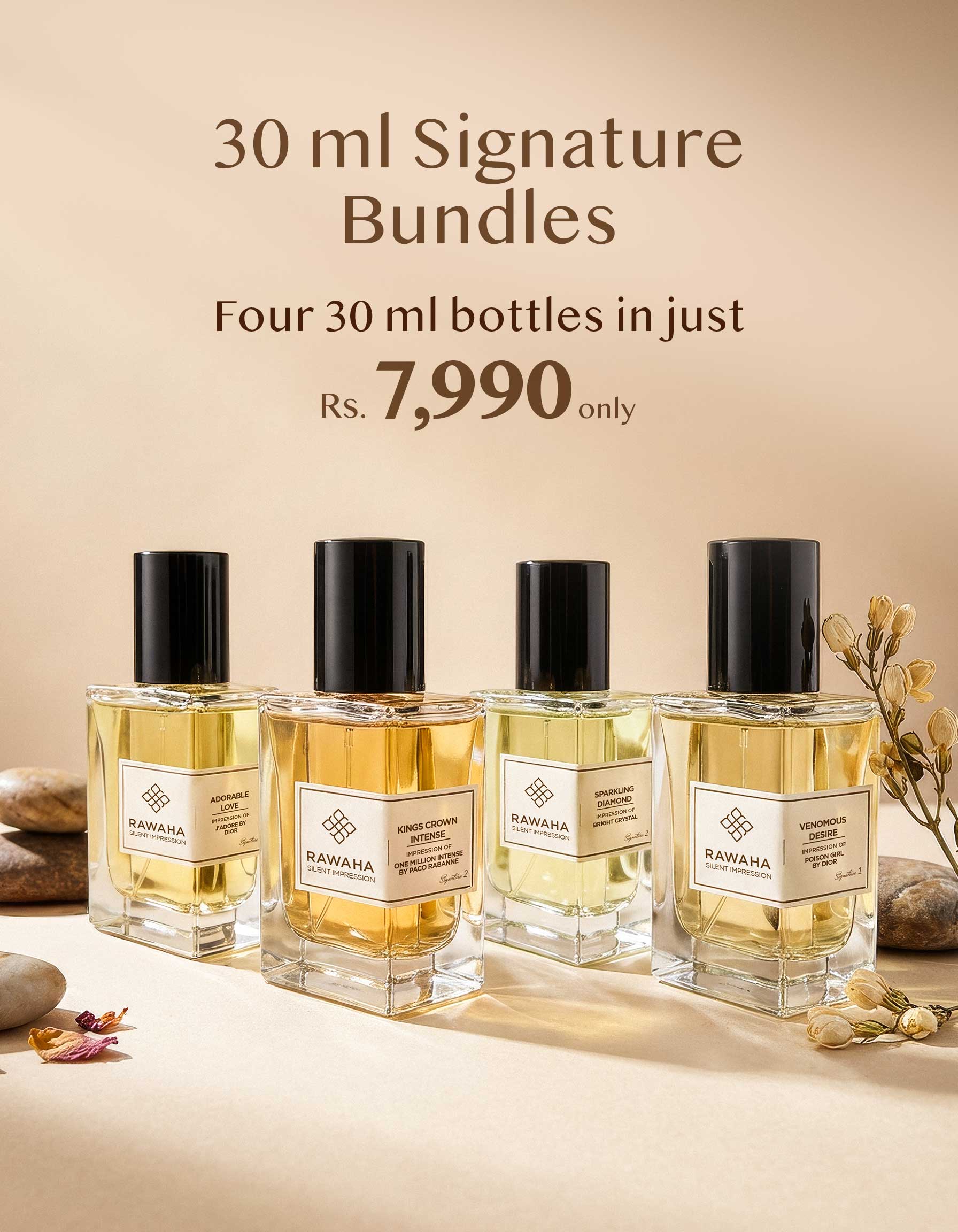 4 Signature Perfumes Bundle 30ml