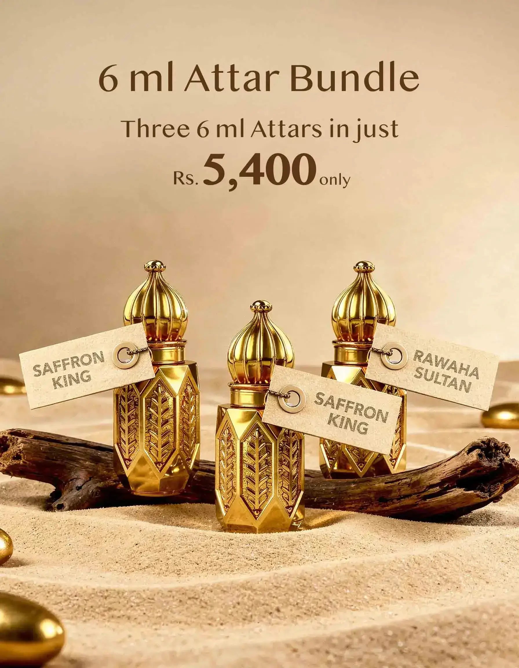 Three 6ml Attar Bundle