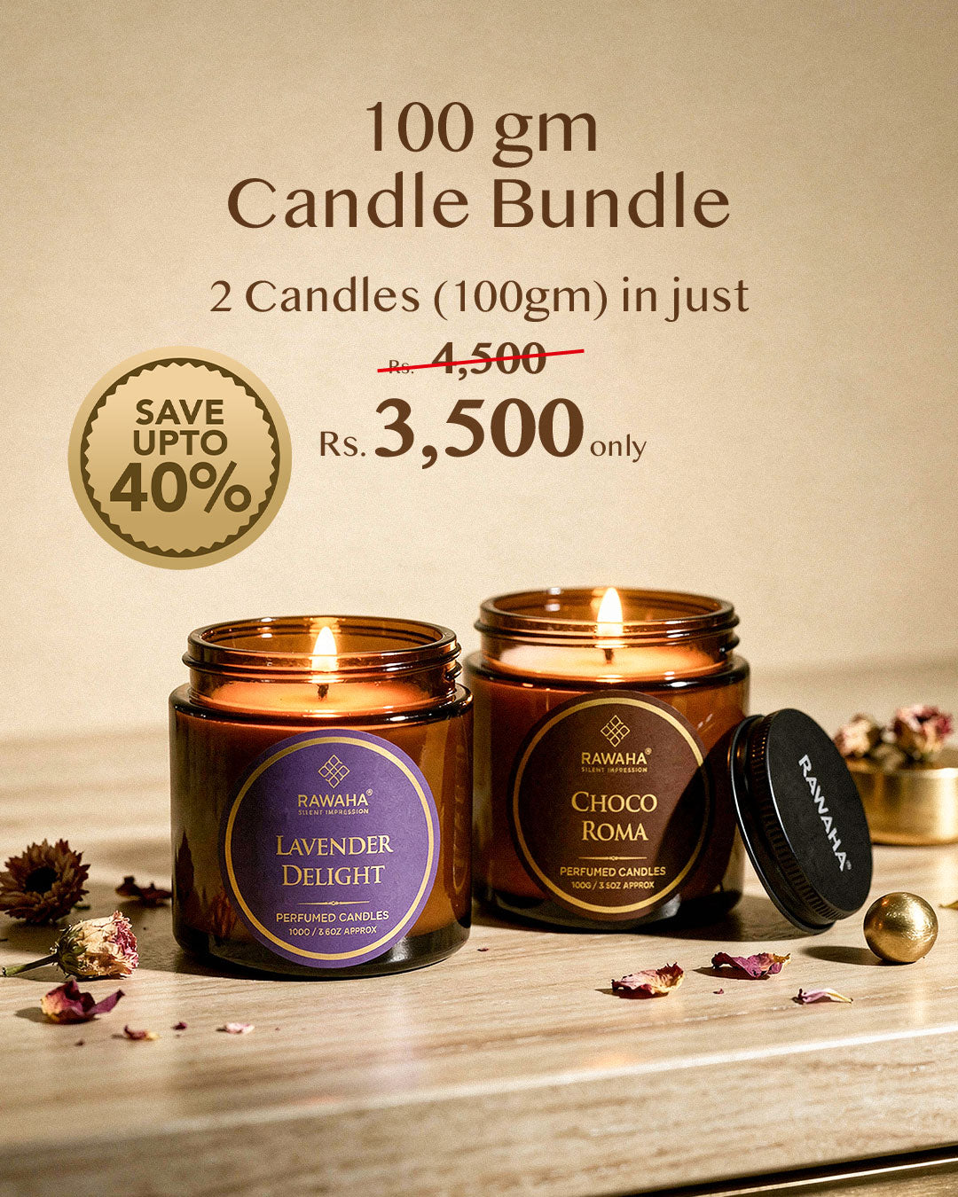 Two 100gm Candle Bundle