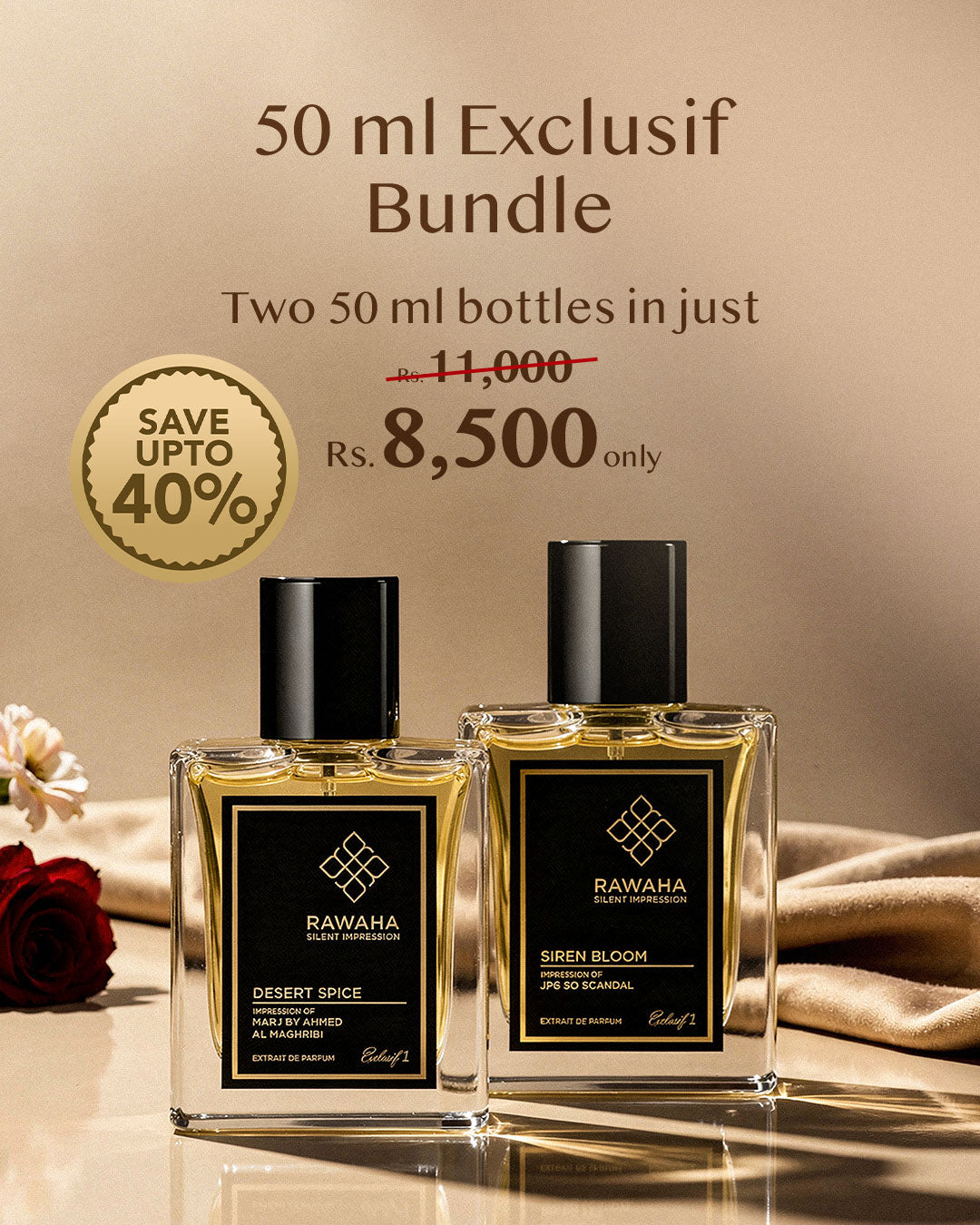 2 Exclusif Perfumes Bundle 50ml