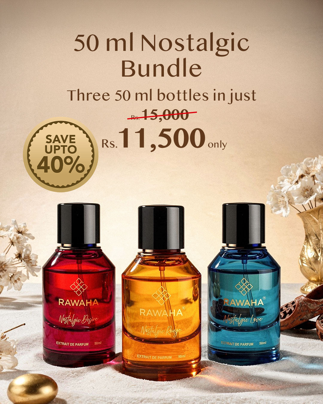 Three 50ml Nostalgic Bundle