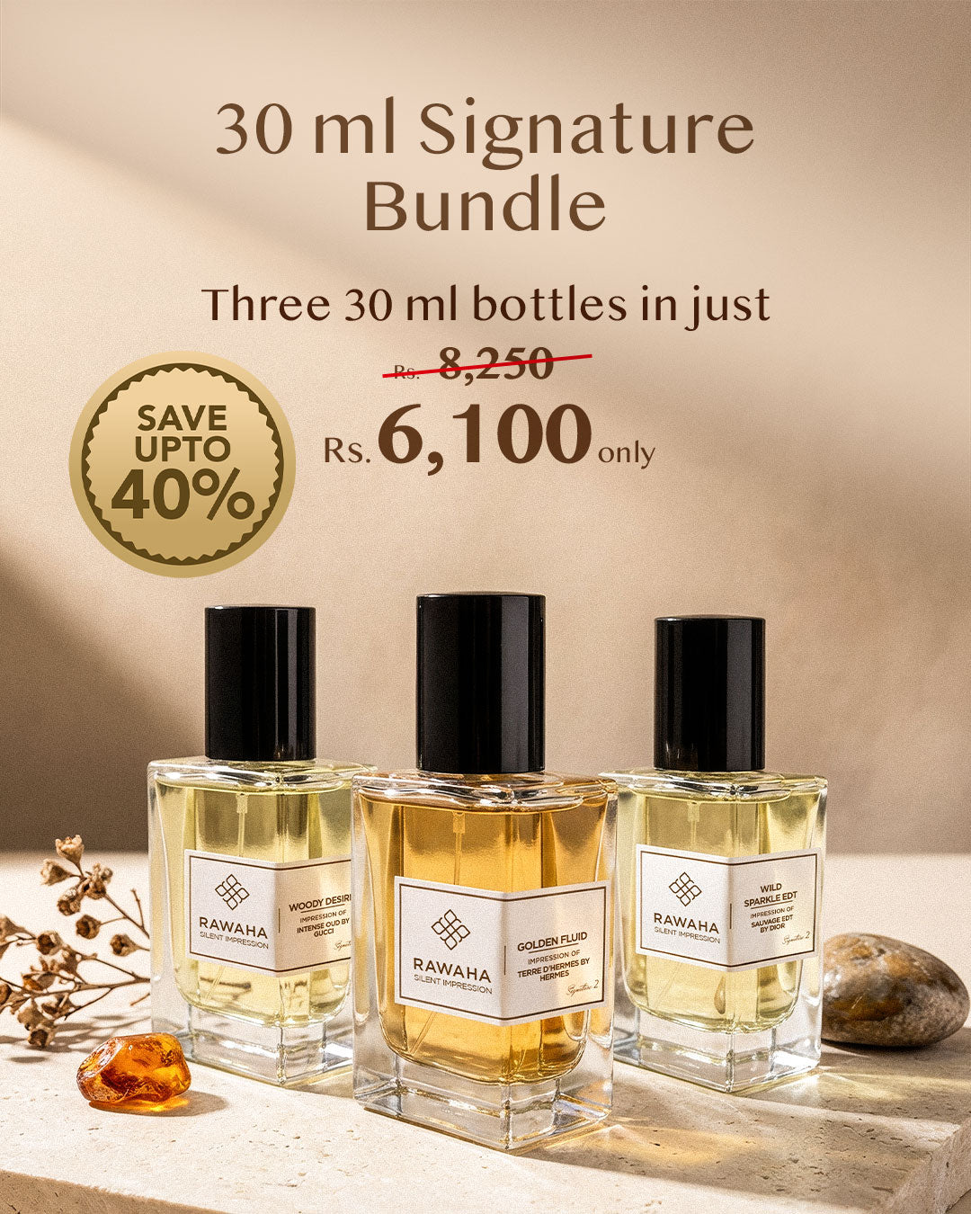 3 Signature Perfumes Bundle 30ml