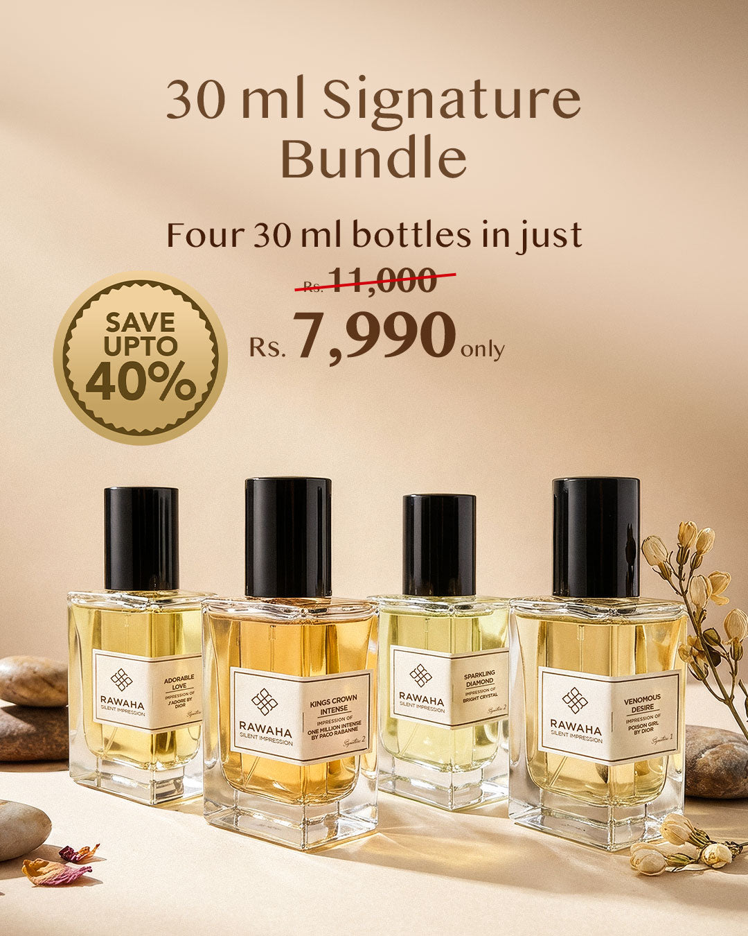 4 Signature Perfumes Bundle 30ml