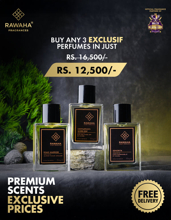 3 Exclusif Perfumes Bundle 50ml